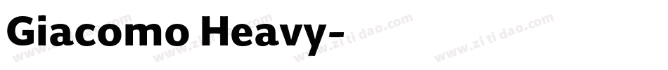 Giacomo Heavy字体转换